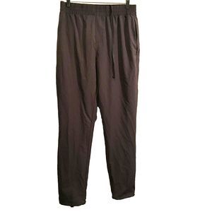 GRAND RUNNING CLUB GRC Mens Asphalt Pants Elastic Waist Cinch Hem in Steel M